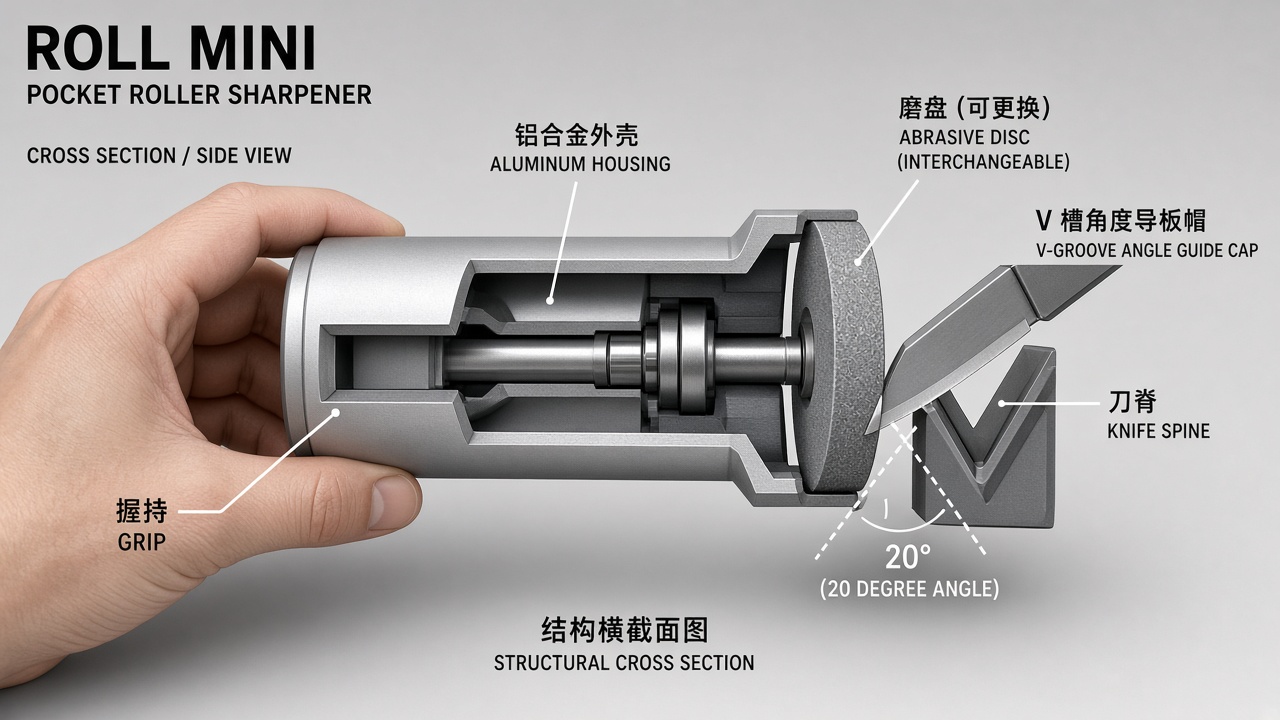 紧凑型磨刀器产品图